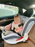 法雷曼儿童安全座椅汽车用0-12岁360度旋转婴儿宝宝车载坐躺i-Size认证 魔力灰pro【钢骨架+支撑腿】 实拍图