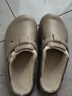 稻草人棉拖鞋男士勃肯鞋居家用一脚蹬加绒秋冬户外防滑情侣女 棕棉42-43 实拍图