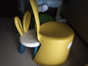 禧天龙 家用塑料福娃椅  亮丽黄 耐磨稳固儿童凳椅子  安全加厚靠背凳 实拍图