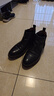 百丽男鞋牛皮商务英伦切尔西烟筒靴A0927DD2 黑绒里 42 实拍图