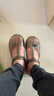 维布伦（VEBLEN）洞洞鞋女款夏季防滑厚底外穿拖鞋软底平跟包头凉鞋水晶果冻沙滩鞋 茶金色 36 正码正拍 实拍图