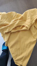 新疆棉重磅厚实不透纯棉短袖T恤男纯色宽松大码打底衫上衣 鹅黄色-【超重磅厚实不透】 L建议140-170斤 实拍图