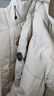 鸭鸭（YAYA）孙颖莎同款时空道宇系列三防羽绒服男女短款新款加厚面包服外套 月光白色 S (建议90-110斤) 实拍图