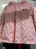 迪士尼（Disney）【送包】儿童羽绒服男女童满印90绒两面穿羽绒外套 皮粉 130 实拍图