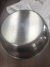 【不锈钢】和面盆厨房烘焙家用火锅盆洗菜打蛋汤锅盆醒面盆料理盆 32cm【热卖款】不锈钢 和面盆 实拍图