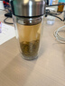 富光玻璃杯双层 带茶隔高硼硅玻璃水杯 茶水分离车载泡茶杯子男400ml 实拍图