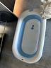 小爪星球（HICLAW）狗狗洗澡盆宠物比熊浴缸防跑浴盆洗狗猫咪专用盆药浴桶泡澡可折叠 大号蓝色-适合10-35斤内宠物 实拍图