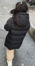 保姆鹅  【风墙】儿童羽绒服宝宝中长款护脸加厚外套保暖童装[NG2664] 炭黑 120 实拍图