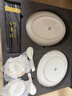 华开 餐具套装整套碗碟家用碗筷乔迁之喜景德镇套装乔迁搬家礼物礼盒 60头美好时光（礼盒装） 实拍图
