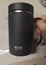哈尔斯保温杯316L不锈钢大容量外出便携式男女士茶水分离泡茶杯黑660ml 实拍图