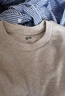 优衣库男装女装柔软圆领T恤/休闲长袖上衣25秋冬新款479783 31 米色 L /175/100A 实拍图