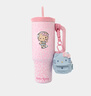 野兽派家居（tbh）保温杯Hello Kitty巨无霸吸管随行杯不锈钢保冷杯水杯情人节礼物 巨无霸保温杯 粉色豹纹 (含mini收纳包挂件) 1200ml (含mini收纳包挂件) 实拍图