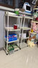 小推车置物架落地卫生间多层厨房移动零食蔬菜卧室床头收纳储物架 【三层】白色带4轮 【活动中】 实拍图