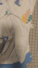七彩博士婴儿分腿睡袋秋冬季纯棉儿童防踢被子厚款可拆袖长袖宝宝防着凉 彩鱼蓝-春秋双层薄款 L码 实拍图