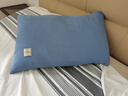 洁丽雅100%全棉印花枕套抗菌家用双人枕头罩枕芯套 宝蓝一对装48*74cm 实拍图