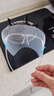 透明防护面罩高清炒菜防油烟防烫伤防飞溅双面防雾防油面屏搭配镜架大屏保护全脸面罩 防护面罩配框架 实拍图