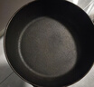 九铸24cm深煎锅铸铁锅平底锅生铁无涂层不粘锅燃气灶电磁炉家用煎炒锅 实拍图