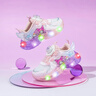 HELLOKITTY童鞋女童学步鞋炫彩亮灯鞋卡通库洛米发光鞋时尚运动鞋6703粉色28 实拍图