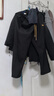 顶峰保罗（Dingfengbaoluo）美式休闲裤男秋冬重磅加绒加厚时尚保暖阔腿卫长裤子DFK41黑色XL 实拍图