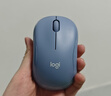 罗技（Logitech）M221 轻音鼠标 无线鼠标 办公鼠标 对称鼠标 带无线微型接收器 雾霭蓝 实拍图