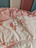 水星家纺三/四件套 母婴A类纯棉被套床单枕套 学生宿舍全棉套件卡通套件 云端桃桃(母婴A类+萌趣卡通) 1.5米床 床单款 （被套200*230cm） 实拍图