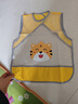 好伊贝（HOY BELL）宝宝围兜辅食吃饭兜儿童罩衣防水反穿衣婴儿围嘴口水兜巾黄色 实拍图