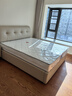 全友家居 奶油风头层牛皮床头软包靠背卧室1.8米茉伊真皮高箱储物大床 实拍图
