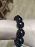 金石灵天然黑曜石手串男女款水晶手链海蓝宝五行补水佛珠转运珠生日礼物 黑曜石手链14毫米 实拍图
