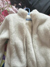 优衣库童装男童女童长绒摇粒绒拉链茄克长袖外套478168 478168/01乳白色 150 实拍图