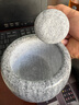 臻三环 蒜臼子家用蒜泥器大理石木鱼石捣蒜器石臼压蒜器手动研磨器 大理石 实拍图