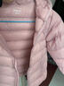 亚瑟士（asics）童装25年冬季儿童柔软舒适三防轻薄保暖羽绒服【高充绒量】 粉色 清洁度1000-鸭绒 130 充绒量70g 实拍图