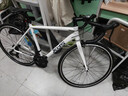 喜德盛公路自行车RC200入门休闲14速变速铝合金车架公路车 2025款RC200 白/灰 700C*510（建议身高175-185） 实拍图