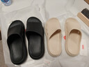 京东京造【3.5cm踩屎感】eva厚底拖鞋女士防臭凉拖鞋 燕麦色 38-39 实拍图