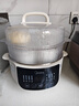 美的（Midea）电炖锅电蒸锅电炖盅隔水炖 0涂层不锈钢内胆多功能煮粥煲汤燕窝炖盅4.5L白瓷炖蒸炖一体MD-DZC2556 实拍图