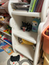 幼贝臣儿童玩具收纳架多层家用宝宝置物架玩具箱储物架组合分类整理神器 大号标准版-收纳架+展示台-白色 实拍图