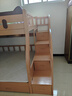 可颜上下铺床儿童床男孩女孩卡通高低床子母床双层床小户型实木上下床 柜梯款 上床宽160  下床宽180 实拍图