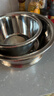 炊大皇304不锈钢盆筛五件套 加厚洗菜盆和面盆调料腌肉盆米筛五个组合装 实拍图