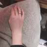 MZMZ铂金情侣戒指PT950白金结婚求婚对戒素圈情人节七夕礼物送女友 次日达-轻贵平面【闭口/活口刻字】拍此 实拍图