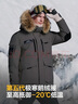 波司登极寒鹅绒羽绒服男女情侣同款冬季加厚连帽短款大毛领外套 实拍图
