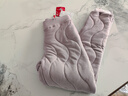 浪莎100%羊毛保暖裤女士秋冬季加绒加厚棉裤高腰修身打底羊毛裤浅紫 实拍图