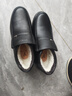意尔康王子正品棉鞋男士冬季加绒加厚保暖真皮羊毛防滑高帮中老年爸爸棉皮鞋 黑色Y5225 40 标准皮鞋尺码 实拍图