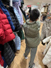 优衣库童装男童女童高级轻型羽绒连帽外套帽子可拆卸471377 54 绿色 130 实拍图