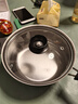 不锈钢奶锅小汤锅小蒸锅迷你小锅婴儿辅食煮热牛奶锅电磁炉小奶锅 单柄奶锅+玻璃盖 20cm 实拍图