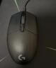 罗技（G）G102第二代游戏鼠标 RGB流光灯效鼠标 轻量化  游戏级8000DPI传感器 黑色 200-8000DPI 实拍图