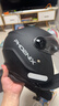 凤凰（Phoenix）新国标A类3C认证电动车摩托车头盔双镜片防雾哑黑围脖男女四季通用电瓶车3/4半盔冬季保暖安全帽 实拍图