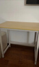 舒客艺家 电脑桌台式小户型小桌子家用学习桌写字办公书桌电竞长条桌子 木纹白架单桌100*60*74 加固电脑桌 实拍图