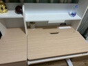 京东京造沐光桌100w护眼大路灯儿童学习桌书桌椅套装升降学生写字桌1.2m棕 实拍图