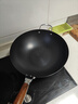 京严炒锅章丘款铁锅无涂层炒菜不粘锅家用精铁锅具燃气电磁炉用已开锅 【灶具通用】适合5-8人  赠盖铲  直径 34cm 百年工艺｜传统铁锅｜健康不沾 实拍图