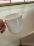 陶相惠 茶杯 陶瓷盖杯10只装带盖纯白开会杯子商务会议办公水杯套装 实拍图