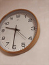 京东京造 木语系列挂钟 钟表挂墙时钟客厅2025年新款电子钟35cm摩卡棕 实拍图